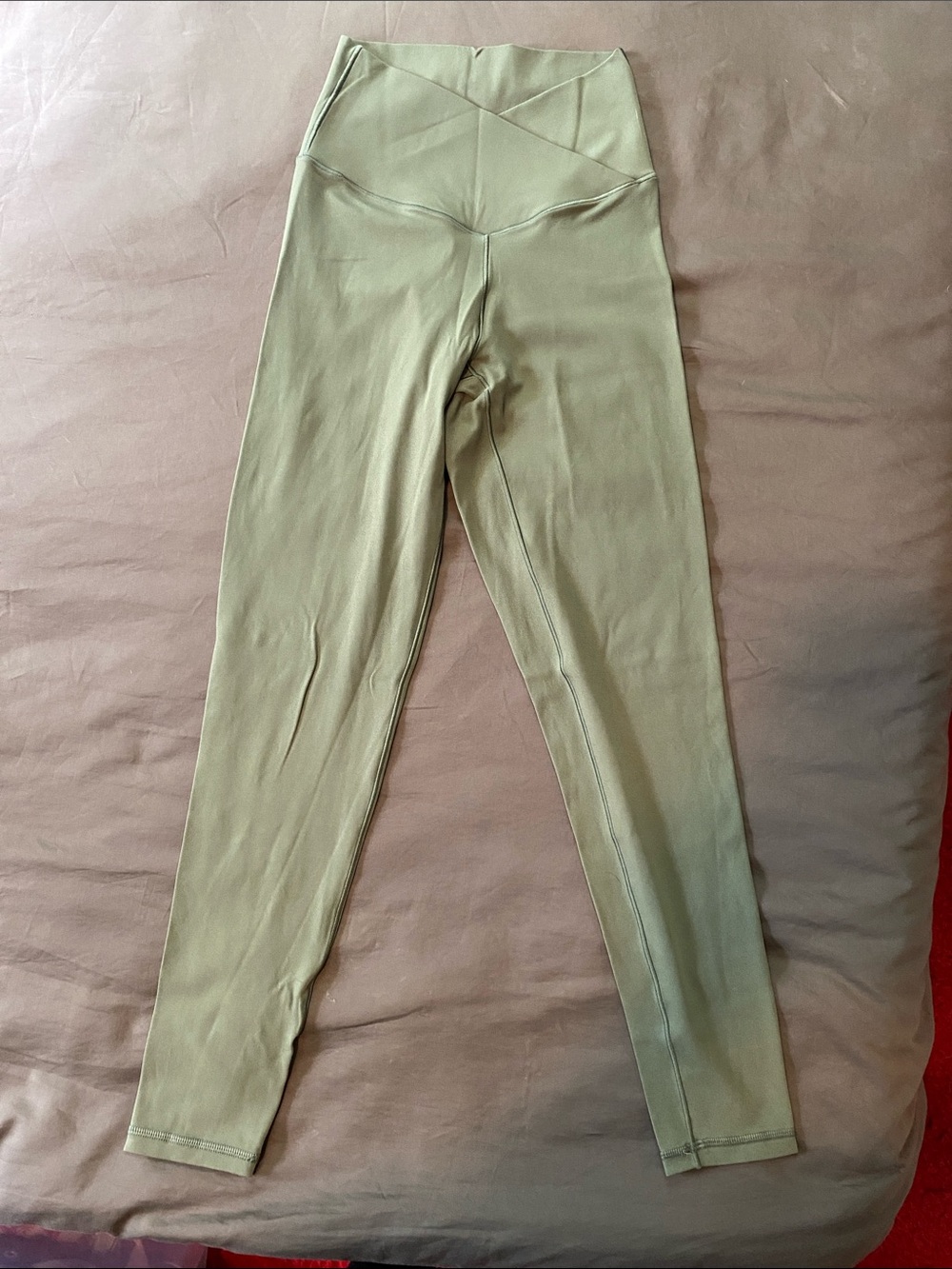 Aerie High-Waist 7/8 Sage Green Leggings